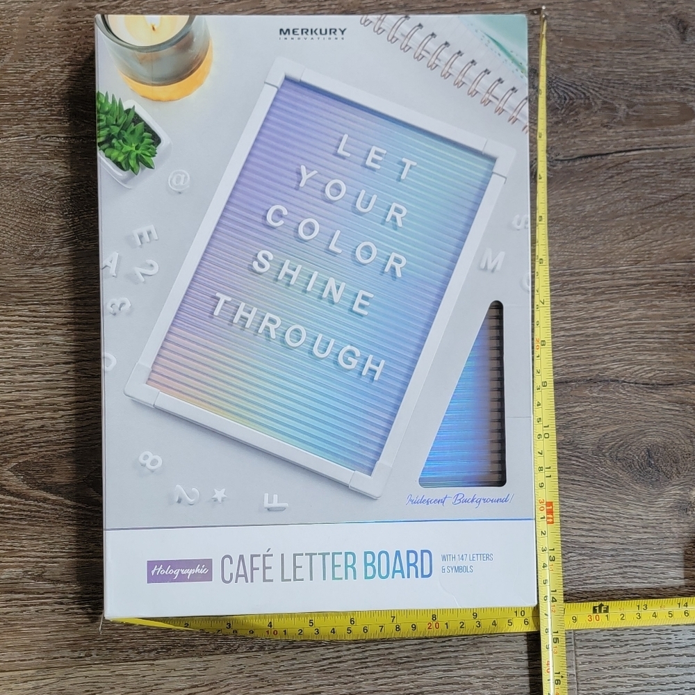 Cafe Letter Board Holographic NWT - Picture 8 of 8